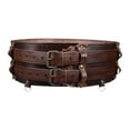 thumbnail image 1 of EHJRE Womens Leather Corset Belt Buckle Cinch Belt Costume Accessories Wide Waist Belt Brown, 1 of 9