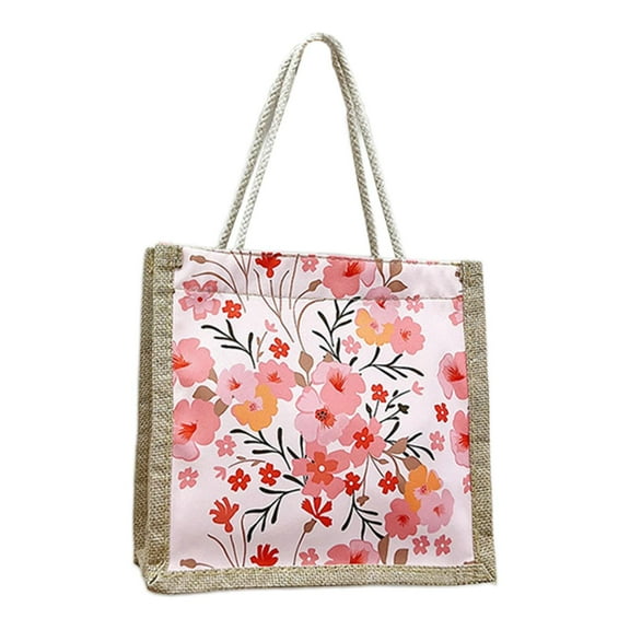 EHJRE Womens Tote Bag Elegant Shopping Bag Satchel Large Capacity Lightweight Underarm Dark Pink w Zipper