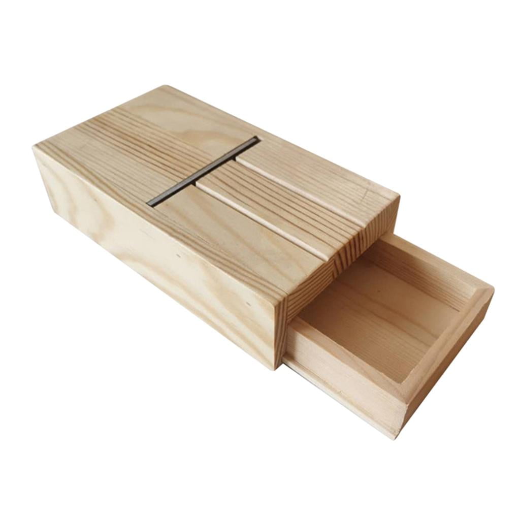 EHJRE Wooden Candles Soap Loaf Cutter Beveler Planer Peactical Soap Cutting Tool for Handmade DIY Birthday Gifts Candle Making Trimming Supplies