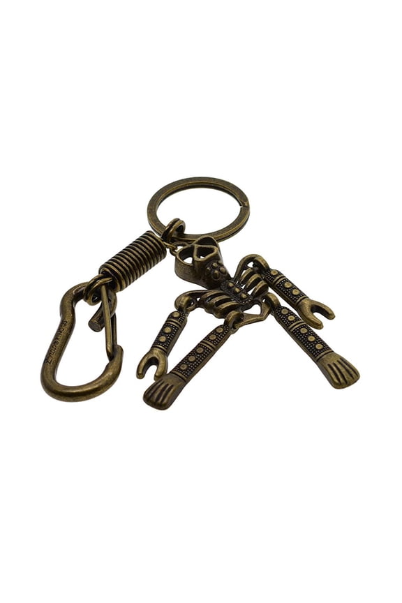 fashion Skeleton Pendant Keychain Key Key Chain Key Holder bronze