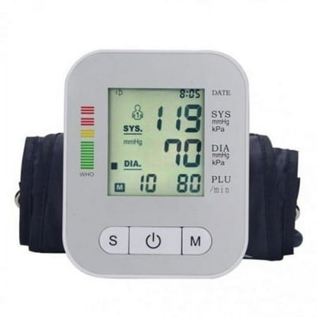EHM Automatic LCD Digital Upper Arm Blood Pressure Monitor with Arm Cuff