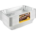 thumbnail image 1 of EHOMEA2Z Large Aluminum Pans Full Size Deep Foil Disposable Durable Large Steam Table Pans for Baking Serving, Chafing Trays for Caterers, Bakeware 21 x 13 x 3 (20), 1 of 10