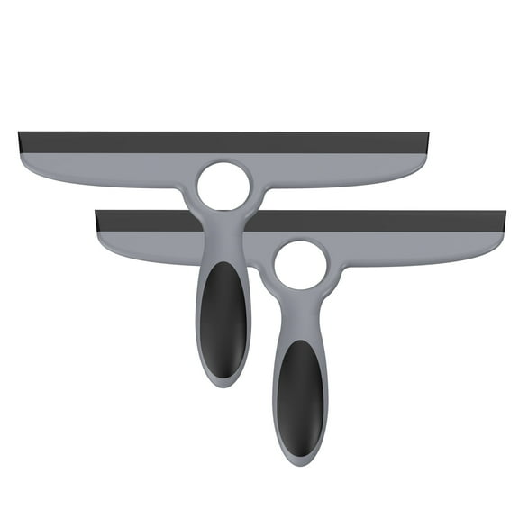 EHOMGUI Squeegee for Household Use, 10 Inch Blade Squeegee with Adhesive Hook, 2 Pack