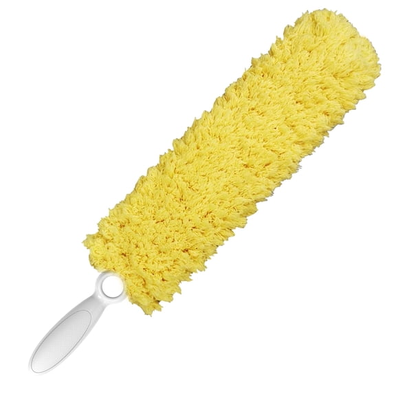 EHOMGUI ,Washable Microfiber Duster with Replaceable Head for Dust Cleaning, Yellow