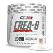 EHP Labs CREA-8 Creatine Monohydrate Powder - Unflavored Creatine Powder for Muscle Growth, Increased Strength, Enhanced Energy Output and Improved Performance - 100 Servings 500g