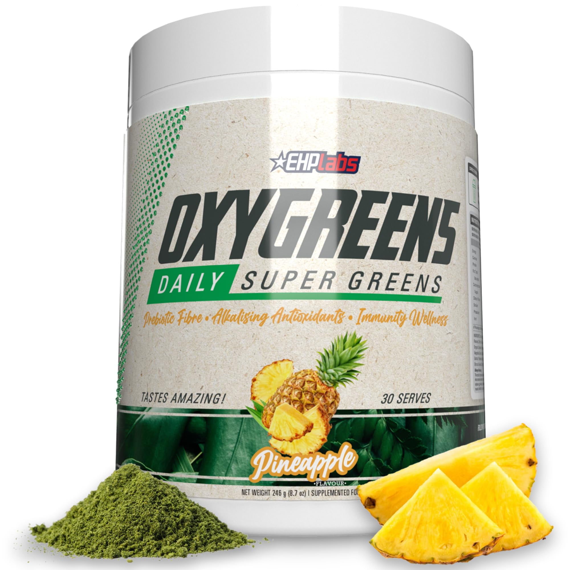 EHP Labs OxyGreens Super Greens Powder - 30 Serves (Pineapple ...