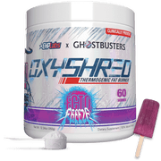 EHP Labs x Ghostbusters OxyShred Pre Workout Powder Supplement - Preworkout Powder with Acetyl L Carnitine, Energy Boost Drink - Ecto Freeze, 60 Servings