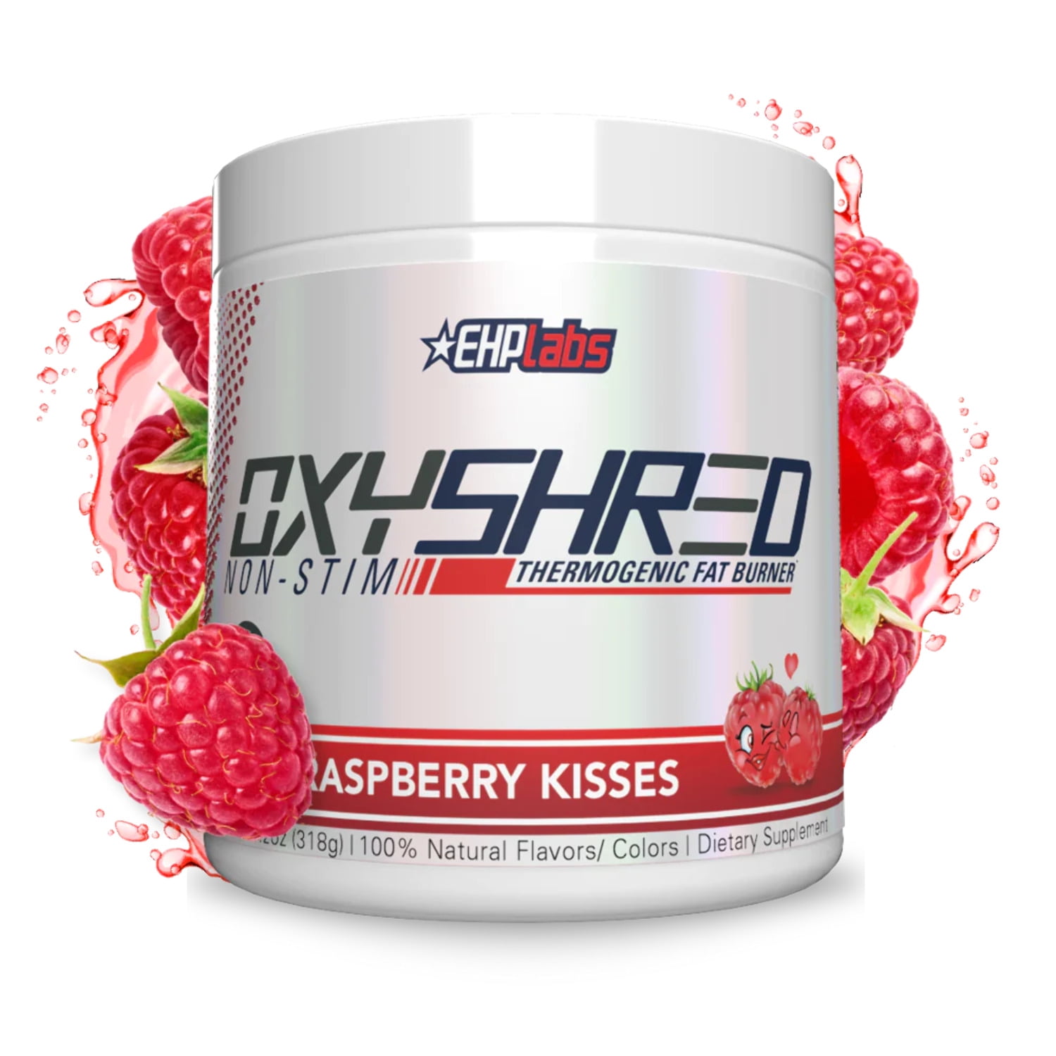 EHPlabs OxyShred Non Stimulant Pre Workout Powder Raspberry Kisses
