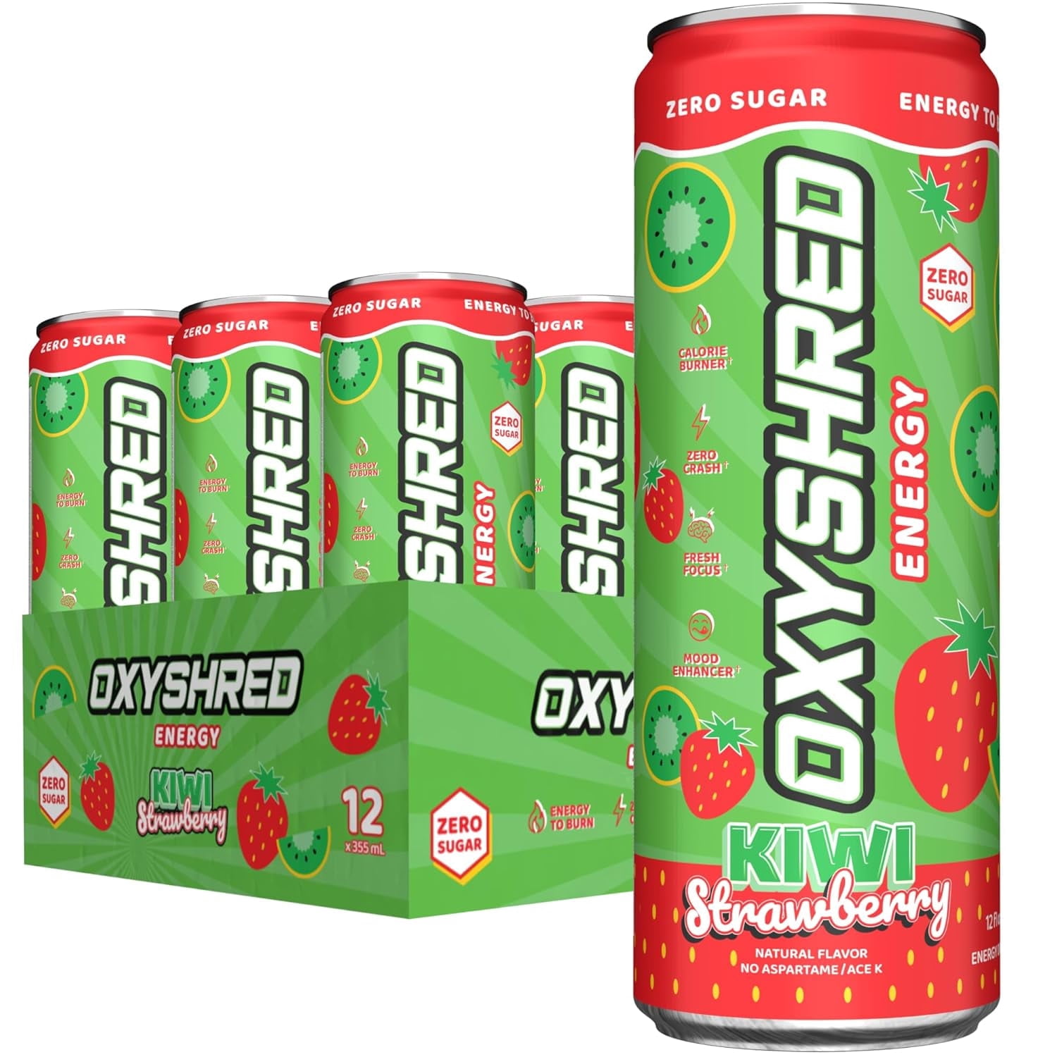 EHP Labs OxyShred Ultra Energy Drink, Sugar-Free, 180mg Clean