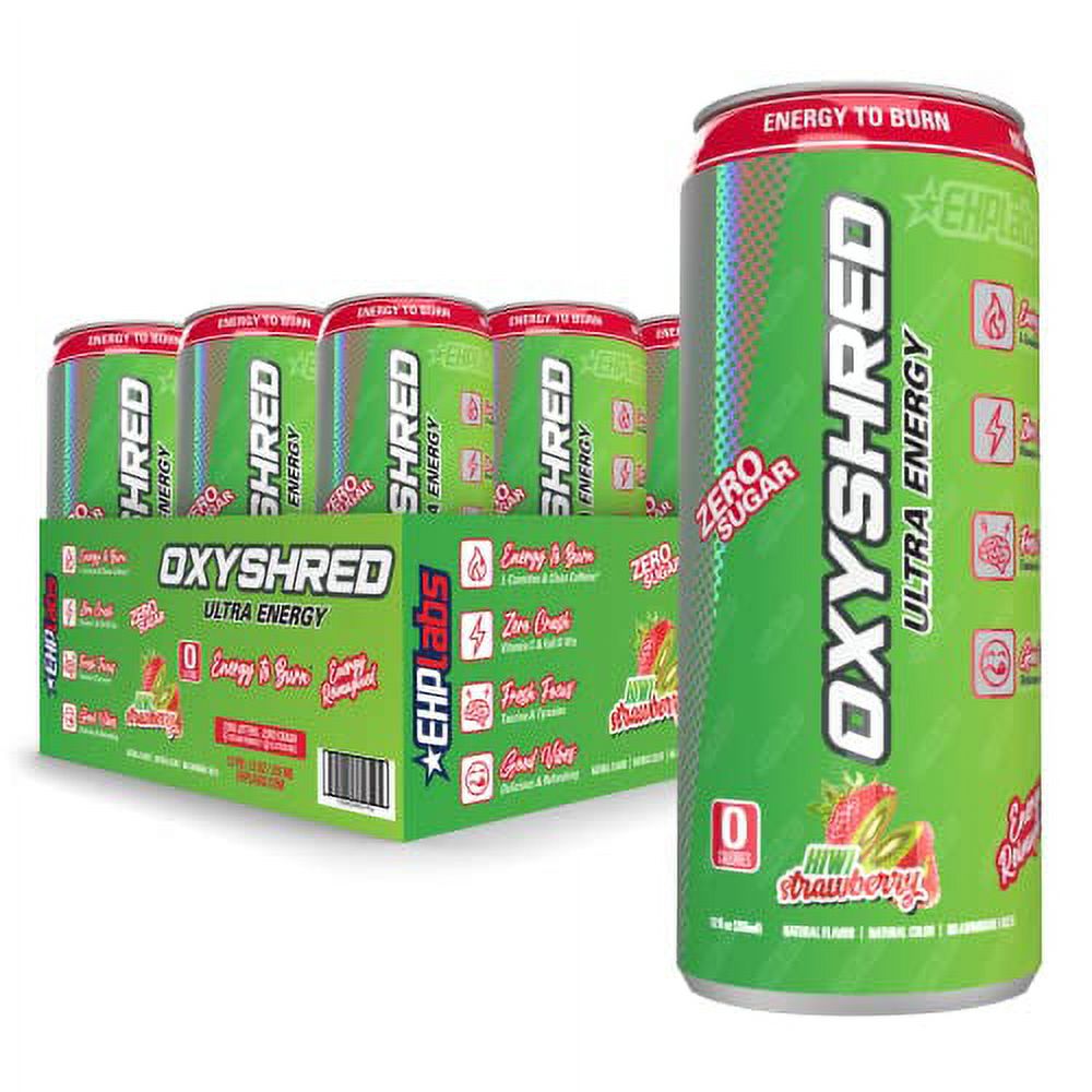 EHPlabs OxyShred Ultra Healthy Energy Drink, Sugar Free Energy Drink