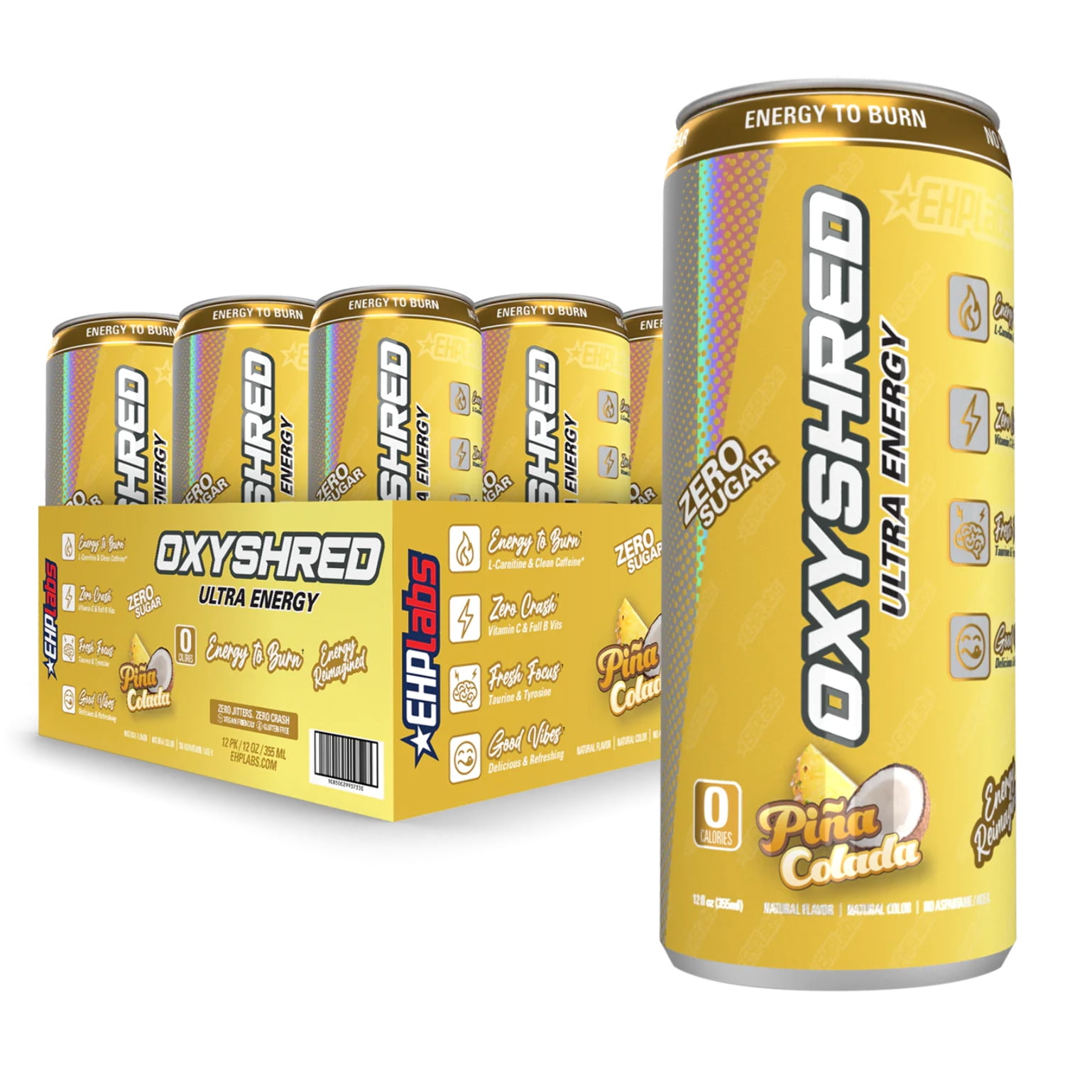 EHPlabs OxyShred Ultra Healthy Energy Drink Zero Sugar Energy Drinks buy-zoa-zero-sugar-energy-drinks-tropical-punch-y-b-s-c-210mg-of