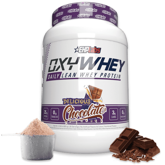 EHP Labs OxyWhey Whey Protein Isolate Powder - 25g of Whey Isolate Protein Powder, Meal Replacement Shake, Sugar Free Protein Powder - 25 Serves (Delicious Chocolate)