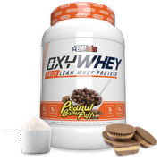 EHPlabs OxyWhey Whey Protein Powder Protein Shake - 25g of Whey Protein Isolate Meal Replacement Shake, Non-GMO, Post Workout Protein Shakes, Isolate Protein Powder - 25 Serves (Peanut Butter Puffs)