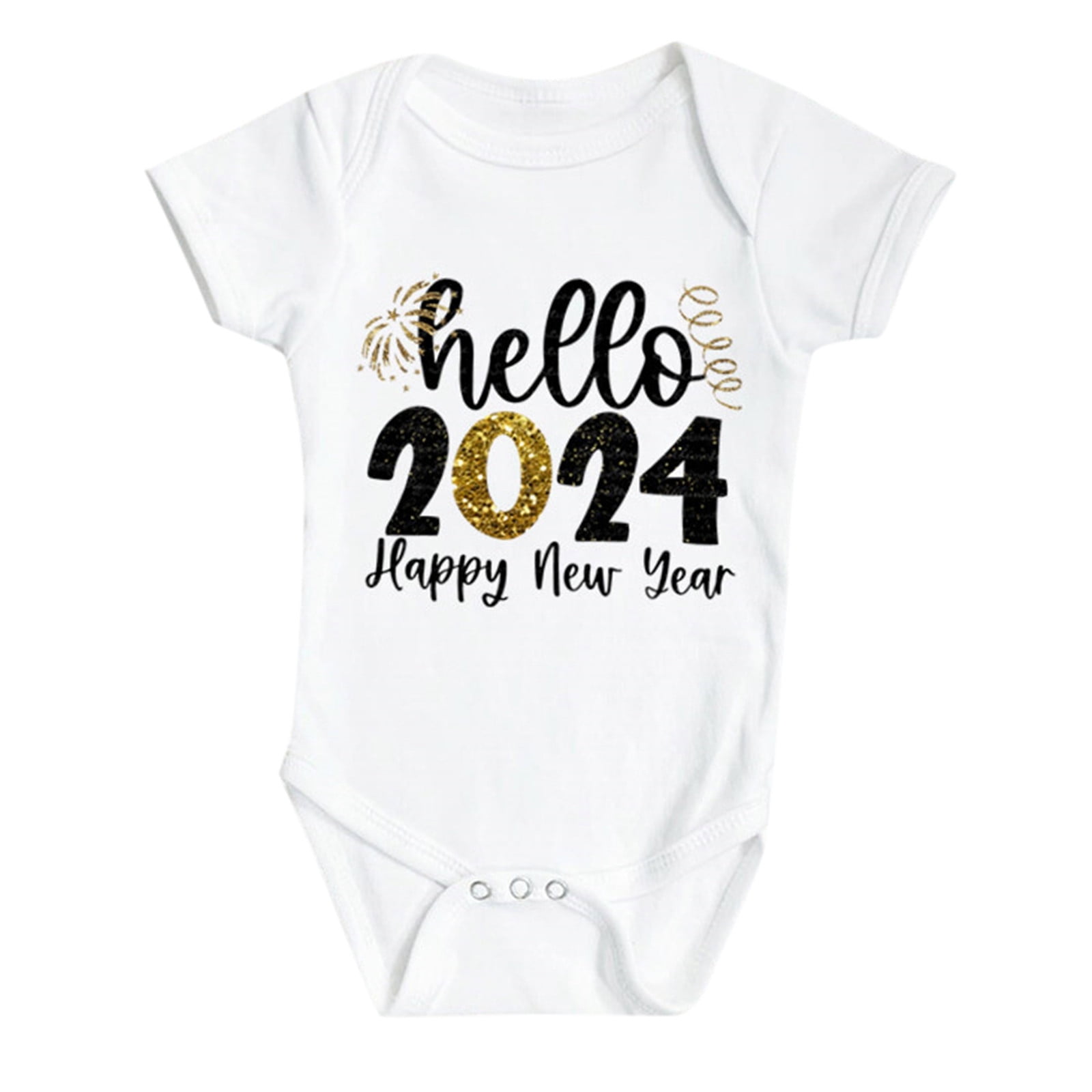 EHQJNJ Baby Boy Outfits 36 Months Spring Happy New Years Baby Romper My First New Years Outfits