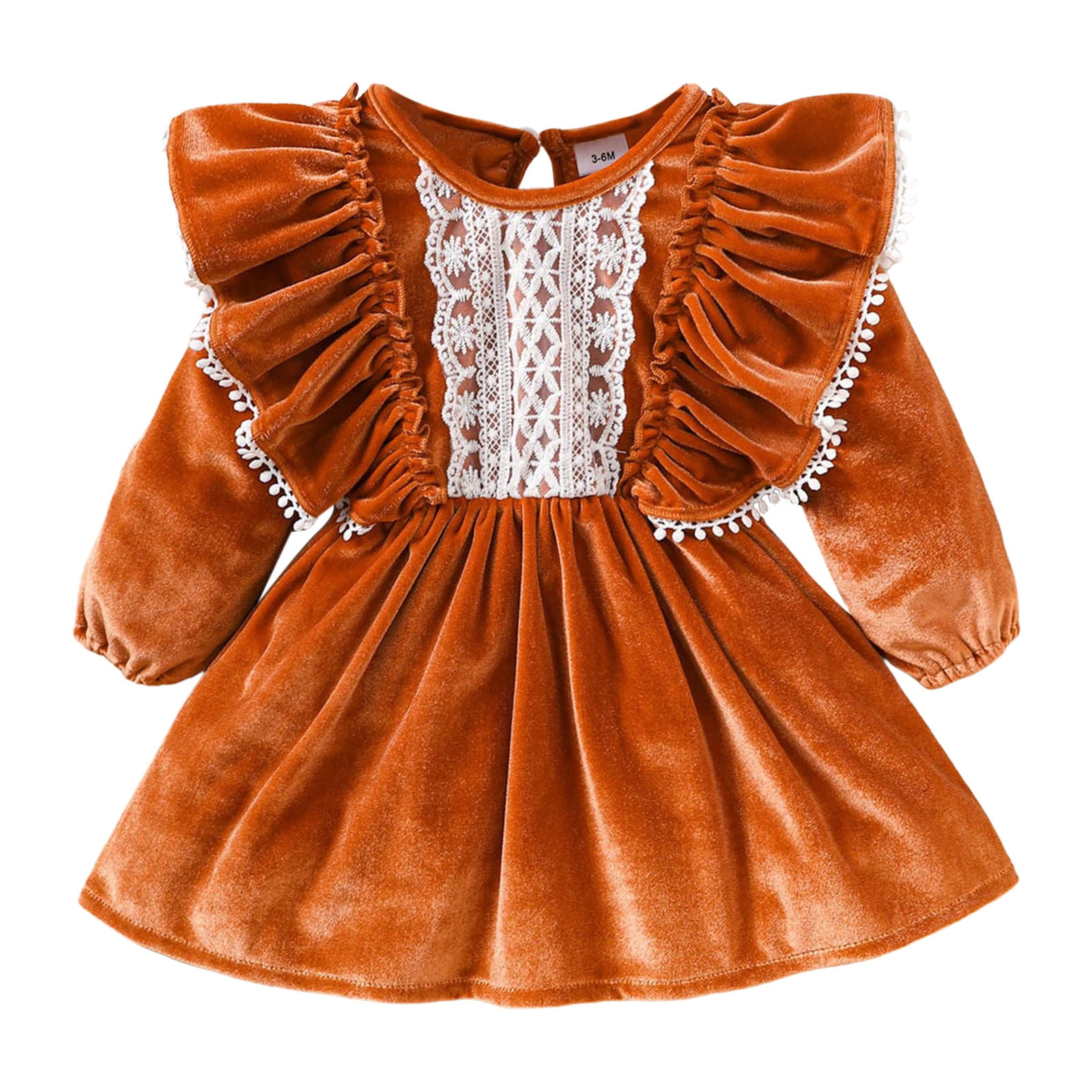 EHQJNJ Baby Girl Gifts 2+ Year Old Toddler Girls Long Sleeve Lace