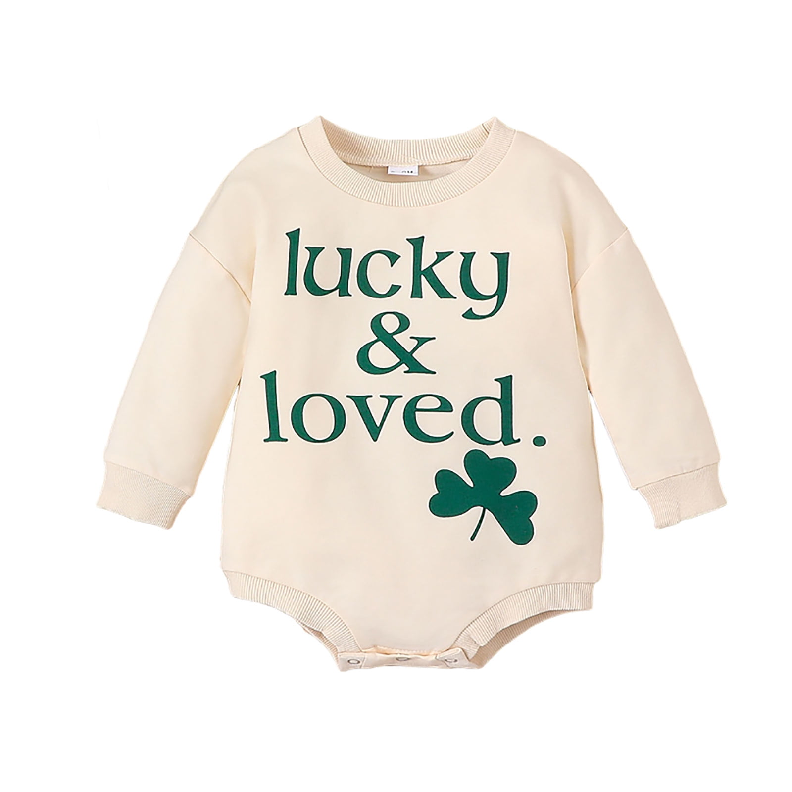 EHQJNJ Baby Rompers Boy Zipper Baby Boys Girls Long Sleeve Letter