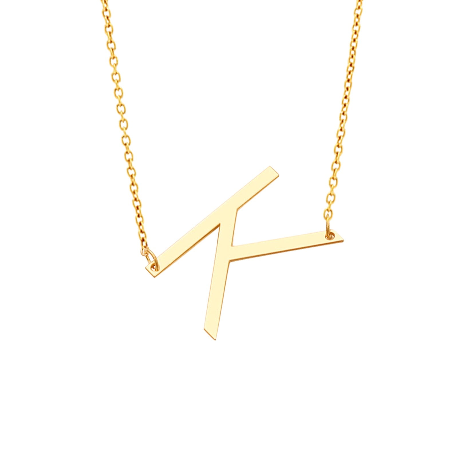 EHQJNJ Black Chain Necklace English Letters Valentine Day Gift Fashion