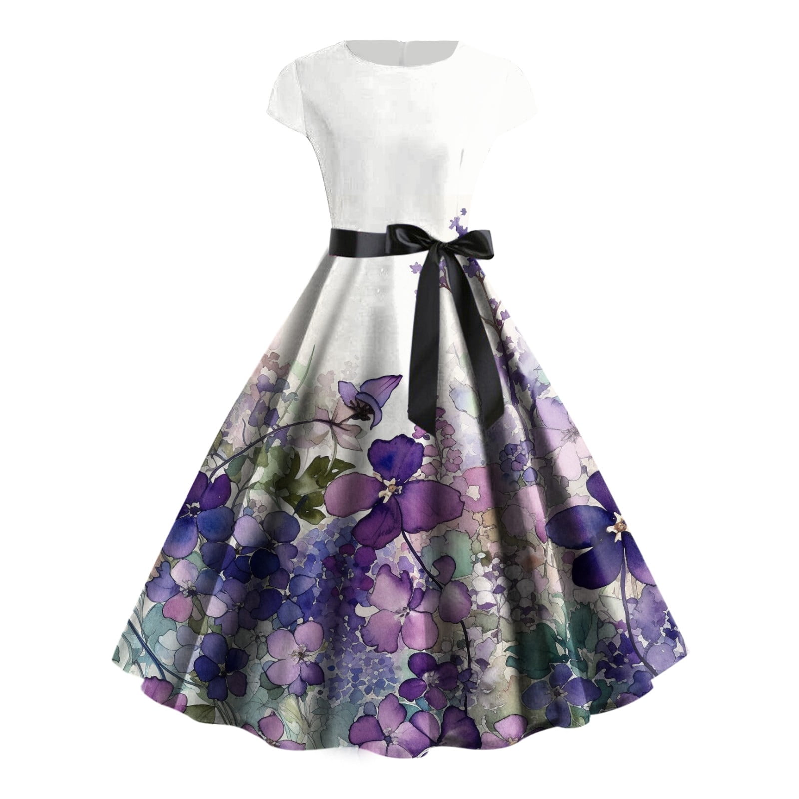 EHQJNJ Blue Dress Women Dress Elegant Knee Length Sleeveless Dress