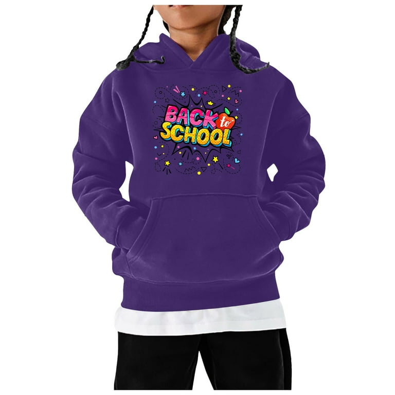 EHQJNJ Boys Fashion Hoodies and Sweatshirts Bulk Children s Winter Fashion Festival Printed Solid Color Hoodless Long Sleeved Hoodie Casual and