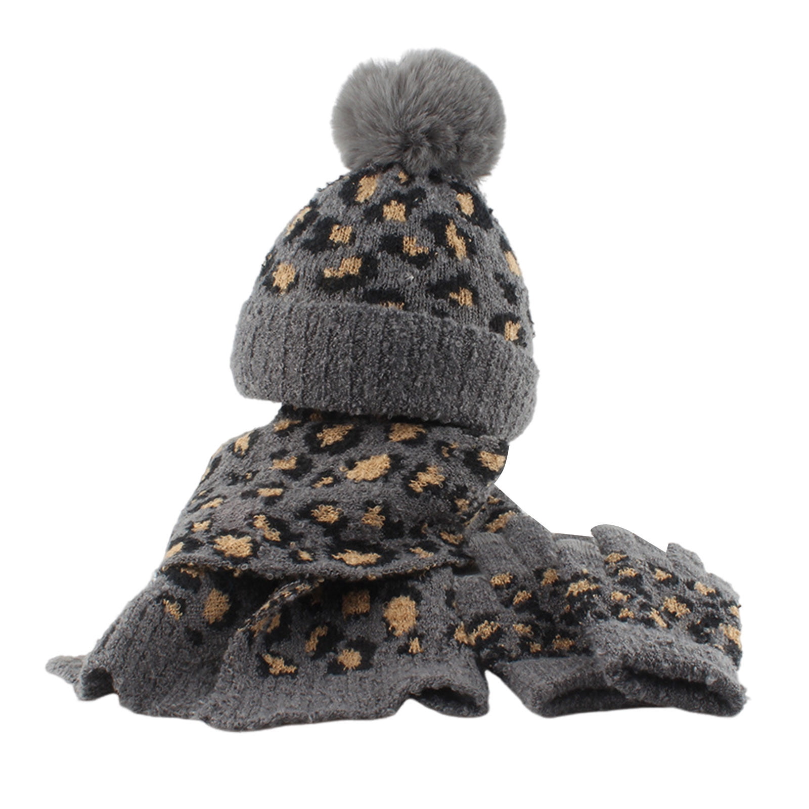 EHQJNJ Boys Hat and Glove Set Kids Toddler Baby Unisex Print Plush