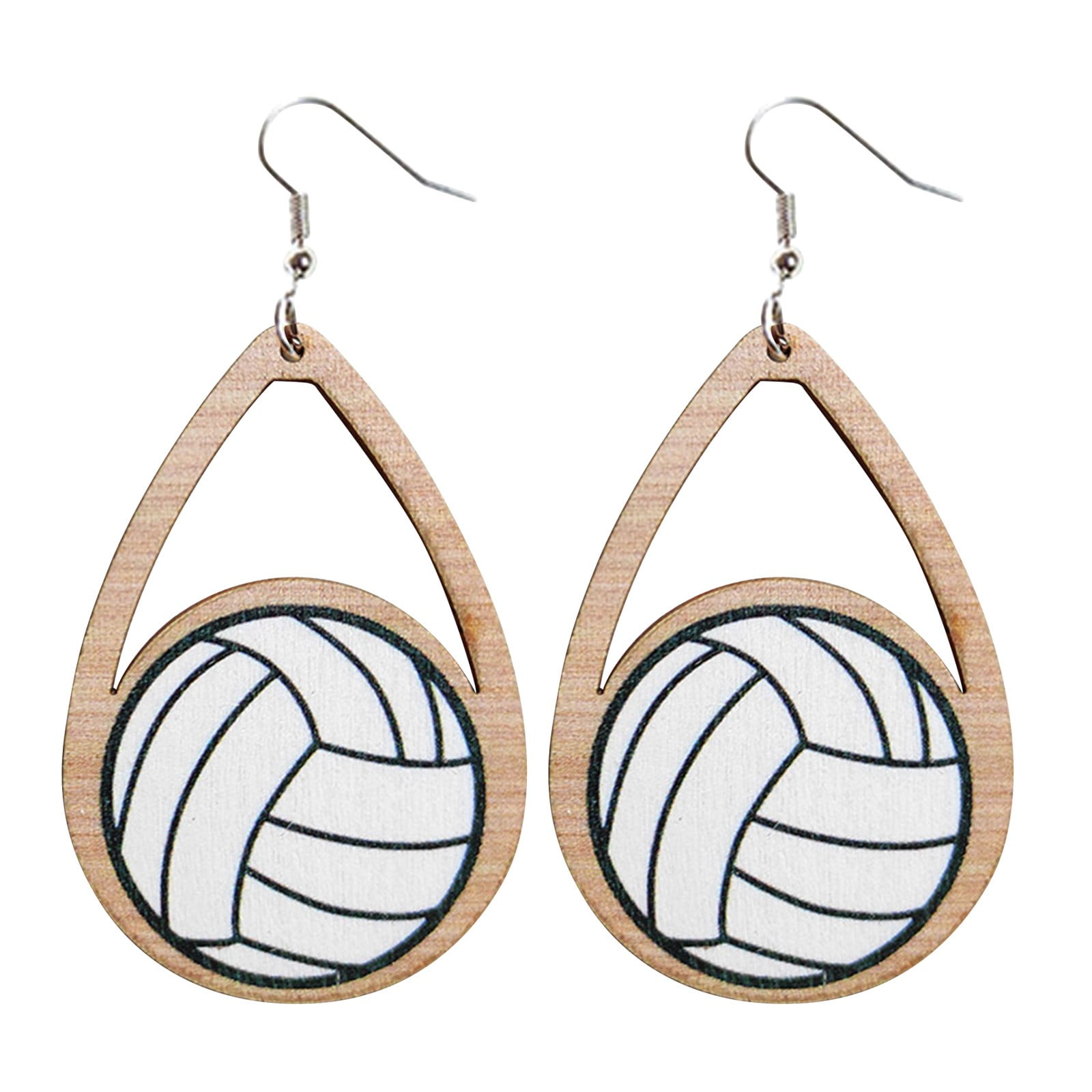 EHQJNJ Clear Earrings for Sports Lightweight Leather Sports Lover Tear