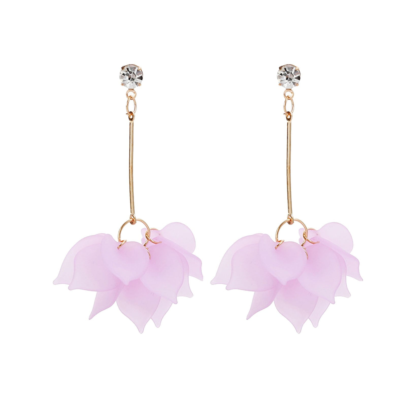 新品 完売品 Èaphi tear drop design tops ivory EHQJNJ Opal Earrings for Women 1 Pair Gold Tropical Flower