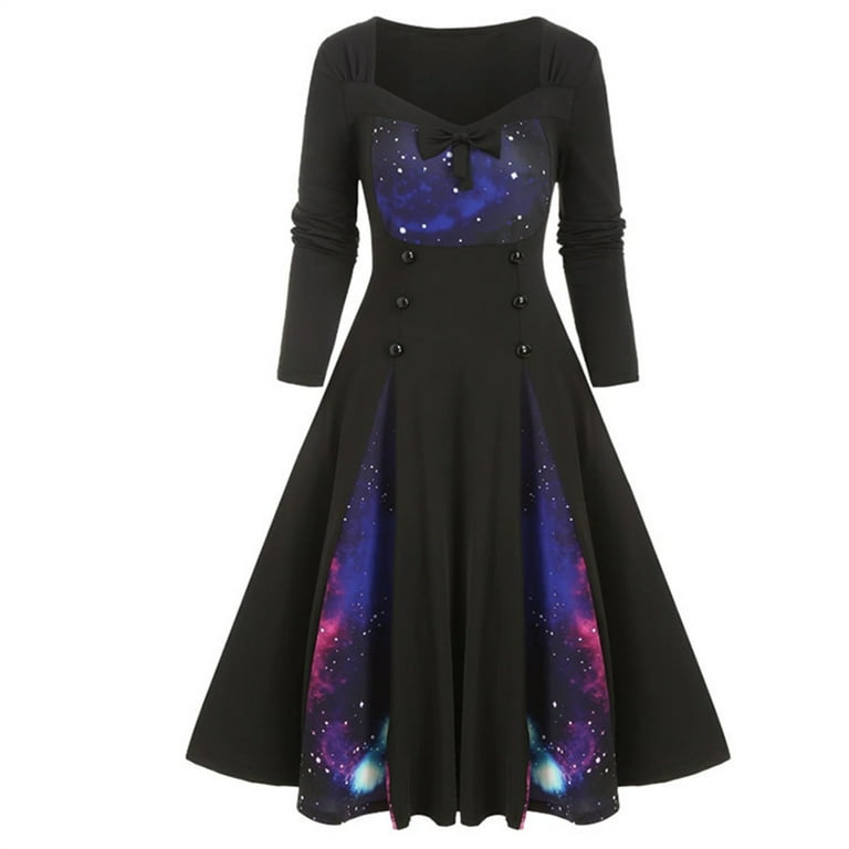 Lace panel tiered dress long sleeve hot sale