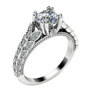 EHQJNJ Fashion Full Diamond Love Imitation Zircon Ring Engagement Ring Jewelry Gifts Anxiety Ring for Women Wife Birthday Gift Ideas Women's Jewelry