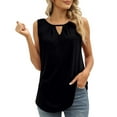 thumbnail image 1 of EHQJNJ Female Easter Womens Tank Tops Long Women Casual Summer Keyhole Neck Sleeveless Tank Tops Shirts Blouses Tank Tops for Women Trendy Womens Camisole Tops for Work, 1 of 7