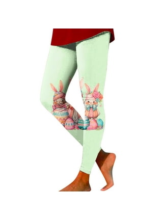 YUHAOTIN Wide Leg Yoga Pants for Women Petite with Pockets Casual Sports  Yoga Pants Colorful Easter Print Tight Leggings Casual Training Pants Plus