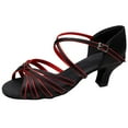 thumbnail image 1 of EHQJNJ Female High Heels for Women Boots Black Women's Rumba Waltz Prom Ballroom Latin Salsa Dance Shoes Square Dance Shoes High Heel Loafers Women Shoes Gold High Heels for Women, 1 of 3