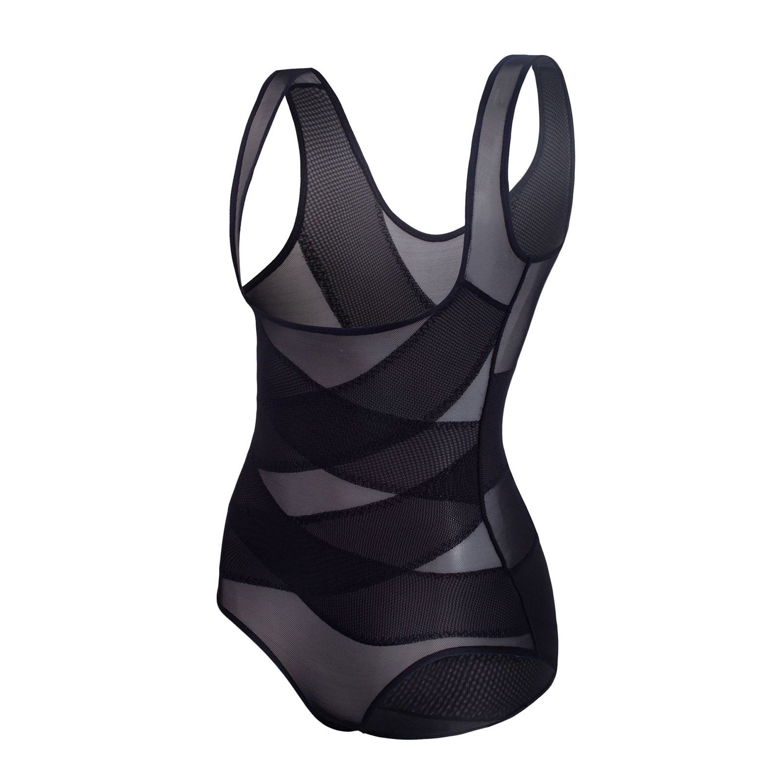 EHQJNJ Female Shapewear Bodysuit with Built in Bra Low Back Thin Mesh Breathable Back Off Body