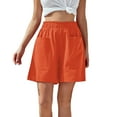 thumbnail image 1 of EHQJNJ Female Stacked Pants for Women Womens Casual Solid Sport Pants Shorts Elastic Waist Pockets Daily Pants Pleather Pants for Women Pants for Women, 1 of 6