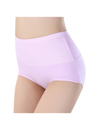 Baywell High Waist Tummy Control Panties for Women, Cotton Underwear No Muffin  Top Shapewear Brief Panties 4 Pack 