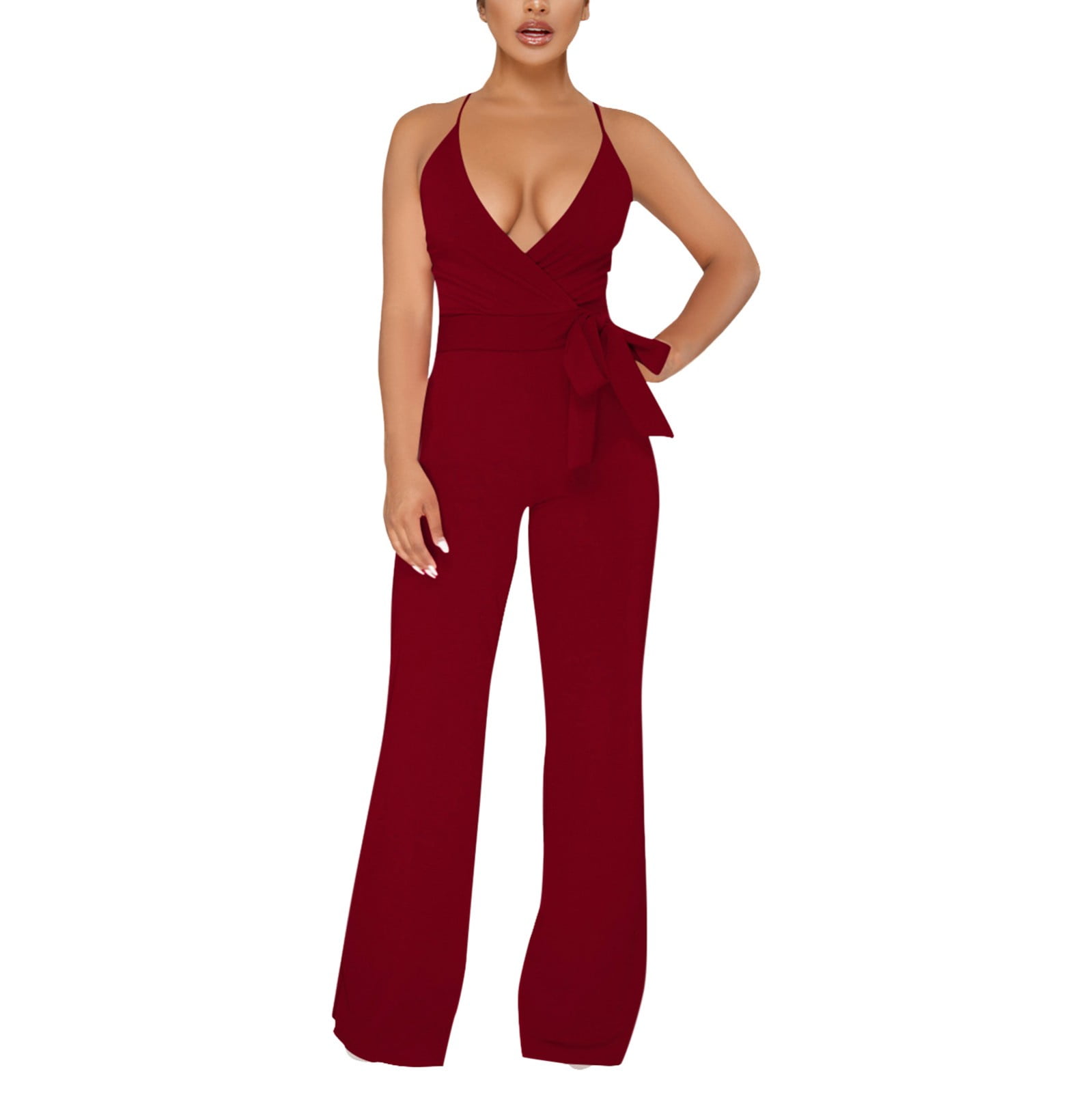 Sexy Long Sleeved V-neck Lace Jumpsuit Sexy Long Sleeved V-neck Lace Jumpsuit