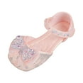 thumbnail image 1 of EHQJNJ Girls' Sandals Jelly Children Shoes Comfortable Flat Sandals Fashionable Diamond Bow Princess Performance Sandals Toddler Girl Sandals Toddler Shoes Girl, 1 of 8