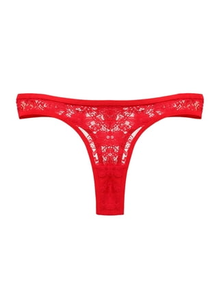 Low Waist Lace Thong With Ribbon Peach T-shaped Pants Underwear 