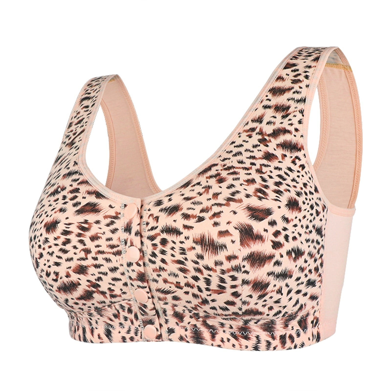 Ehqjnj Nursing Bras Womens Leopard Print Soft Fashion Large Stretch