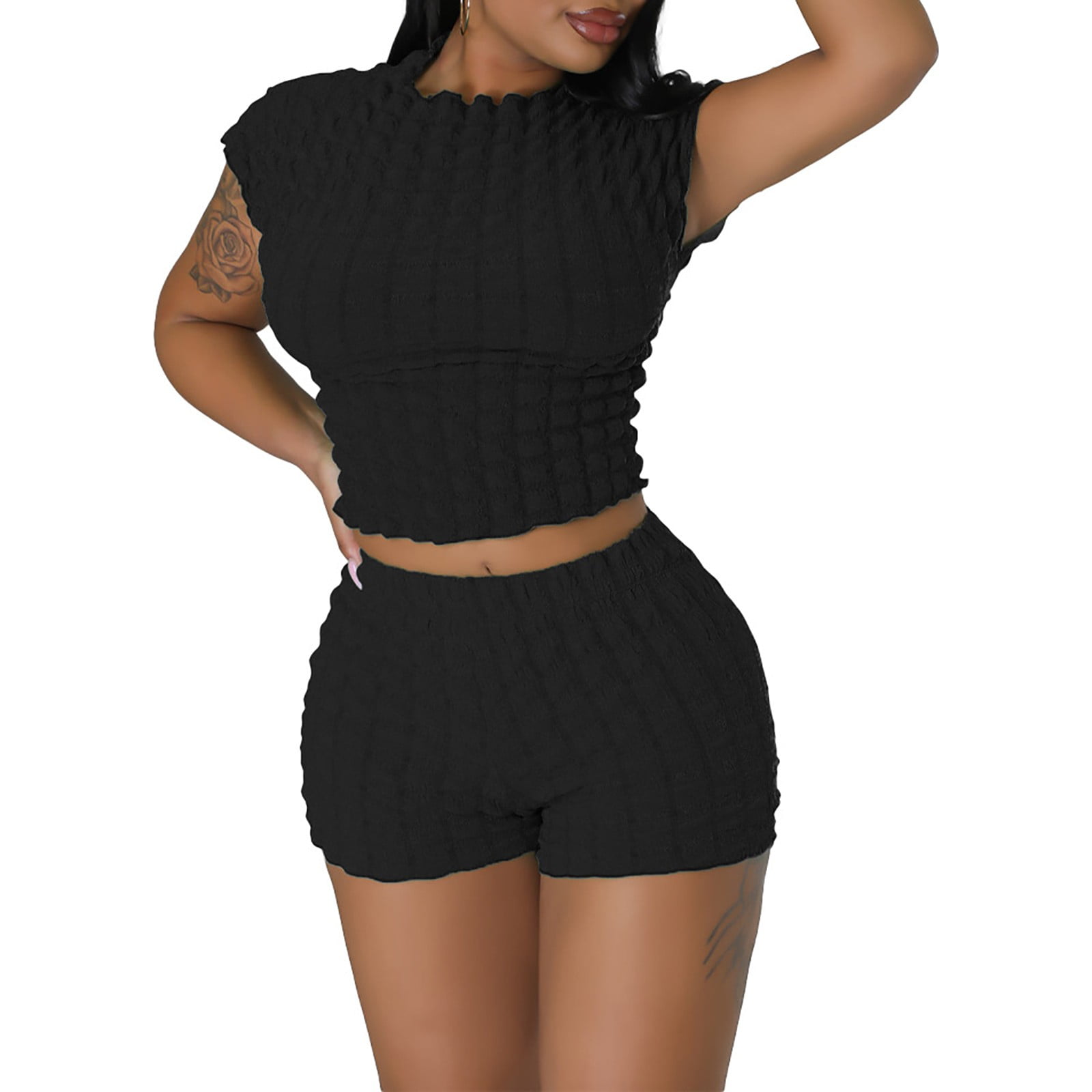 EHQJNJ Outfit for Women Going Out Black Women's Fashion