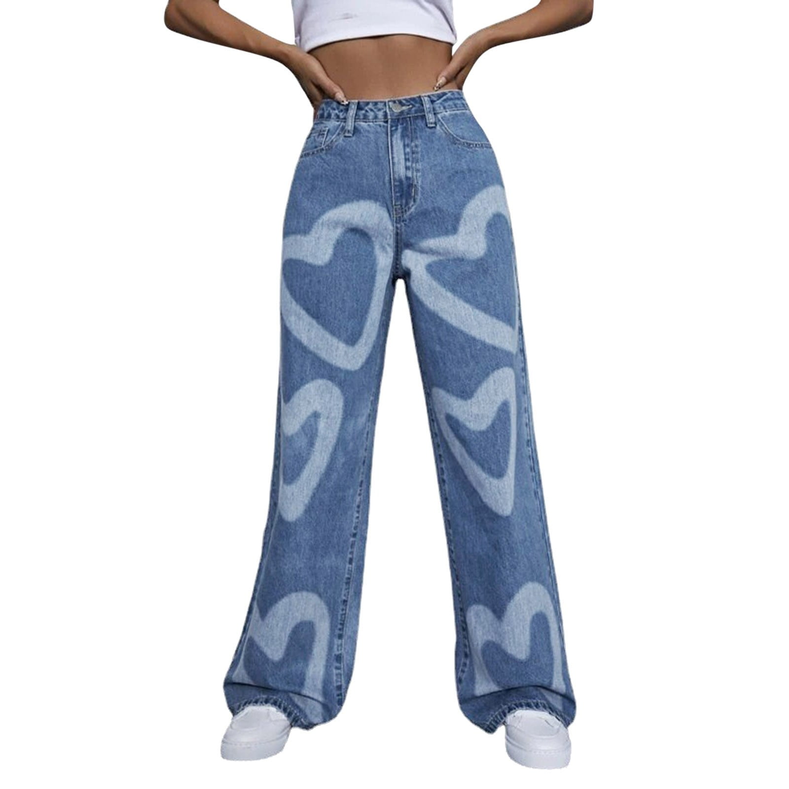 EHQJNJ Pajama Jeans for Women High Waisted Jeans for Women Womens