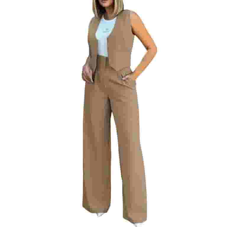 Women's Colid Color Vest + Leggings Women's Colid Color Vest + Leggings