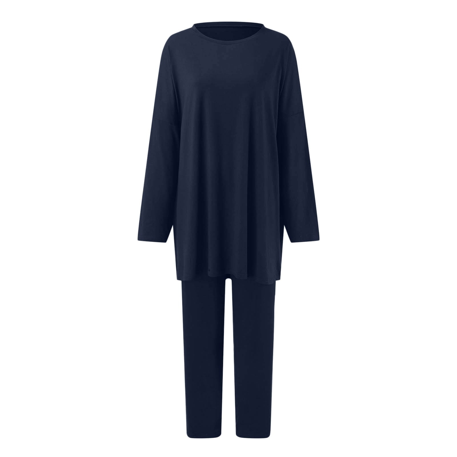 Super Cozy 2-Piece Jogger Pajama Set For Women — Long Sleeve Lounge Wear, Matching Sweatsuit For Relaxing Or Casual Wear