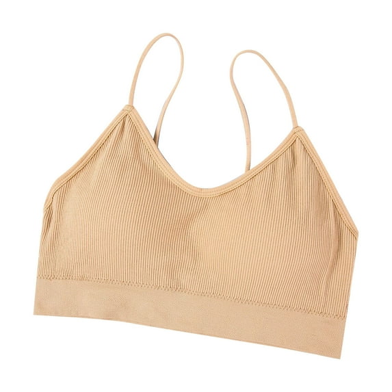 EHQJNJ Push up Bras for Women Women Solid Color Tube Top Chest Pad Strap Sling underwear Bra Bras for Women Set of 2