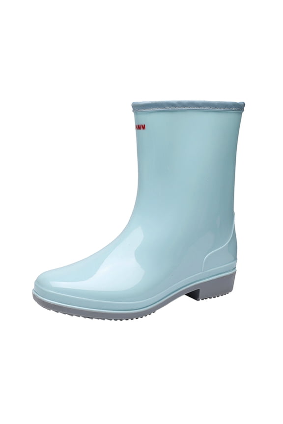 Rain Boots Women Mid Calf Adjustable Women's Rain Boots Summer Wear-Resistant Shoes Garden Water Shoes Outdoor Shoes Water Boots for Woman Womens Rain Boots Wide Calf Leopard