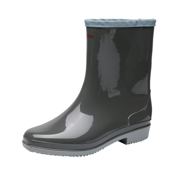 EHQJNJ Rain Boots Women Tall Wide Women's Rain Boots Summer Wear-Resistant Shoes Garden Water Shoes Outdoor Shoes Rain Boots Women Mid Calf Insulated Womens Rain Boots Mid Calf Lined