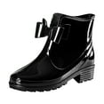 thumbnail image 1 of EHQJNJ Rain Boots Women Wide Feet Women Rain Shoes Waterproof Shoes Comfortable Light Ankle Rain Boots Frosted Outdoor Rain Boots Water Boots Short Rain Boots for Women Wide, 1 of 8