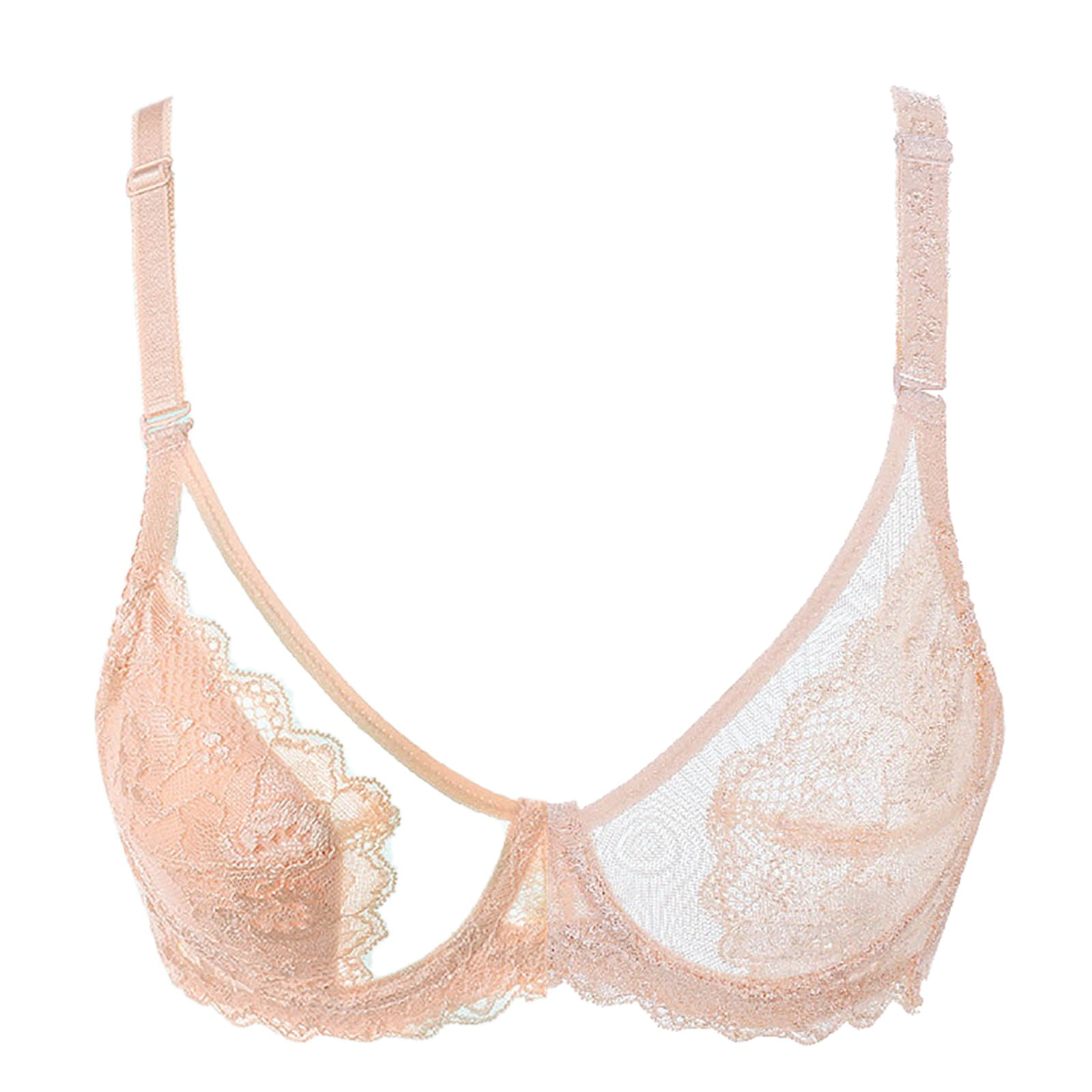 EHQJNJ Red Bralette for Women Trendy Women Lace Front Buckle Prints Underwear Without Rims Vest