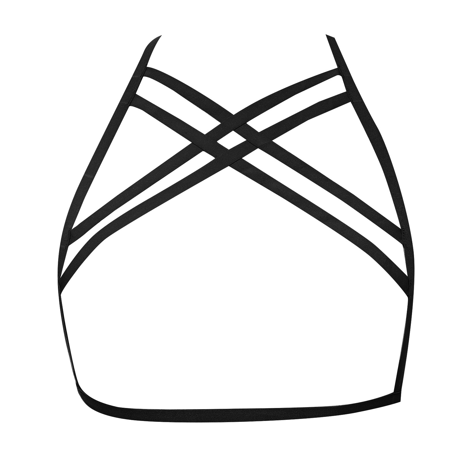 EHQJNJ for Role Play Women Lace up Bra Black Cutout Stretch Adjustable
