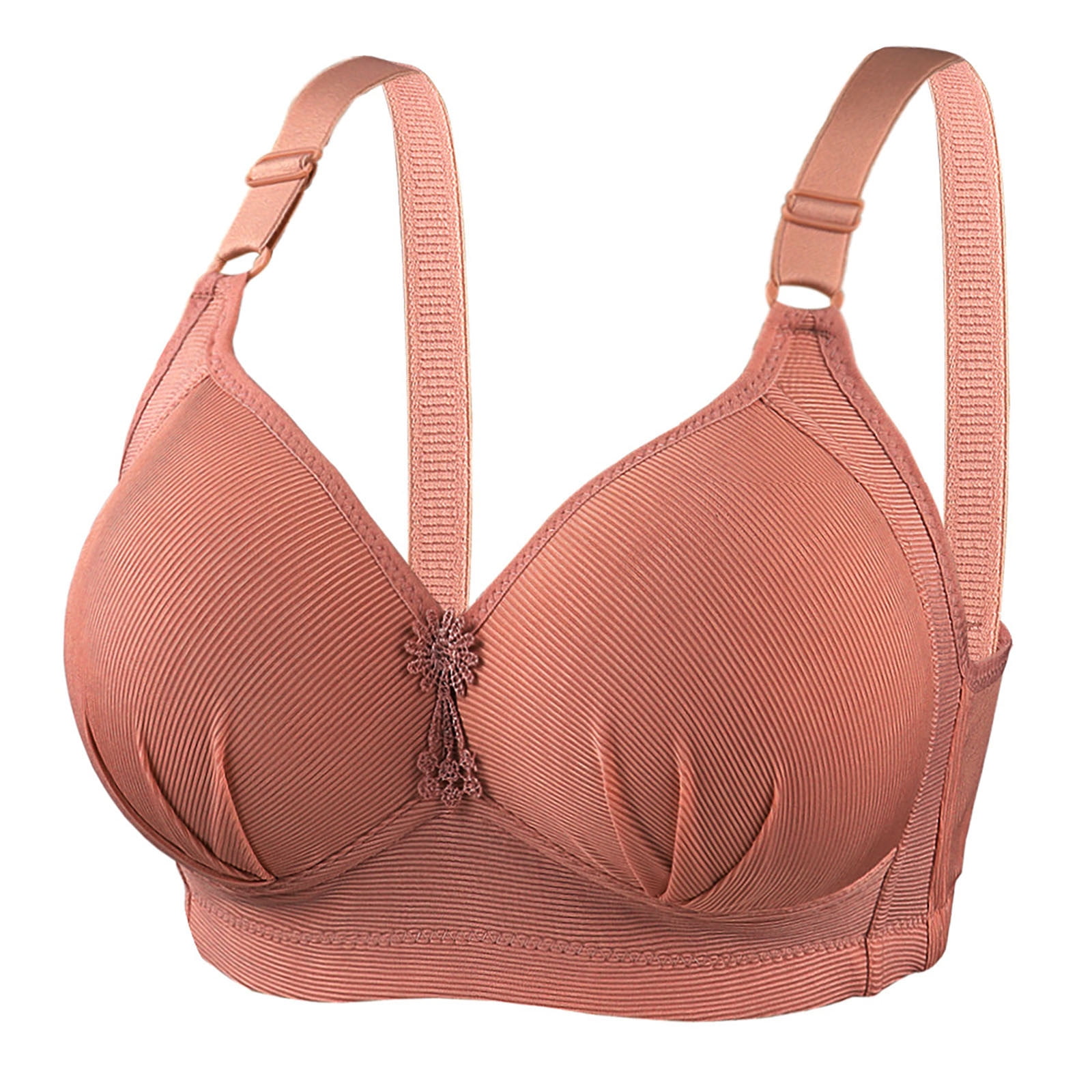 EHQJNJ Strapless Bras for Women Bra Thin Large Size Adjustable Bra without  Steel Ring Fashion Middle and Old Age underwear Strapless Bra for Big