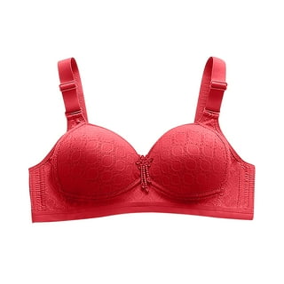 Underwear Women Woman's Embroidered Glossy Comfortable Breathable Bra No  Underwire gathered comfortable and breathable breast underwear daily bra